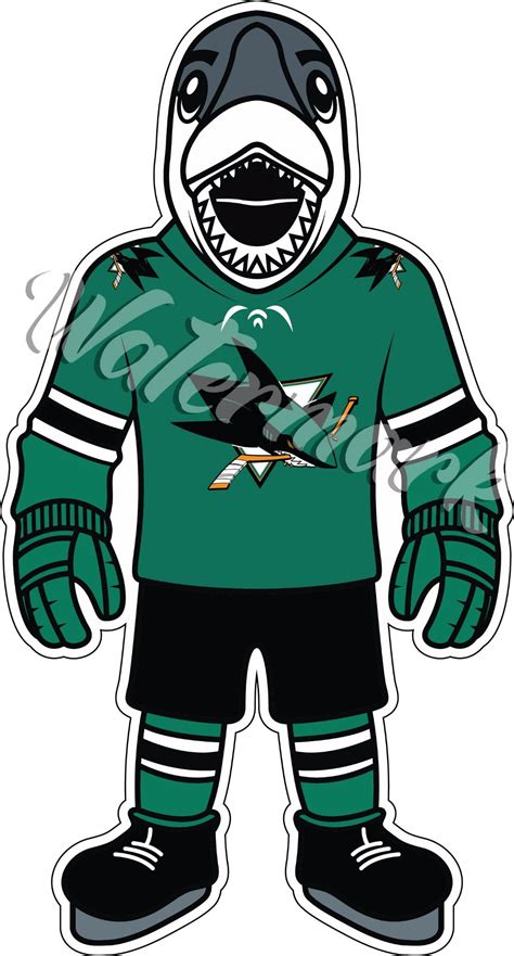 San Jose Sharks Mascot Shirt Sharkie Mascot Shirt 🏒🏆 Sportz For Less