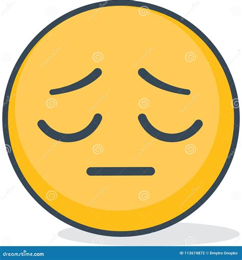Isolated Offended Emoticon Isolated Emoticon Stock Vector