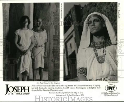 1994 Press Photo Paul Mercurio And Ben Kingsley Star In Joseph A Tnt Bible Story Ebay