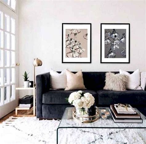 70 Stunning Grey White Black Living Room Decor Ideas And Remodel 42