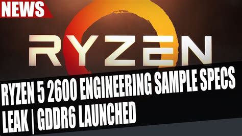 This is made using thousands of performancetest benchmark results and is updated daily. Ryzen 5 2600 Engineering Sample Specs Leak | At Least ...
