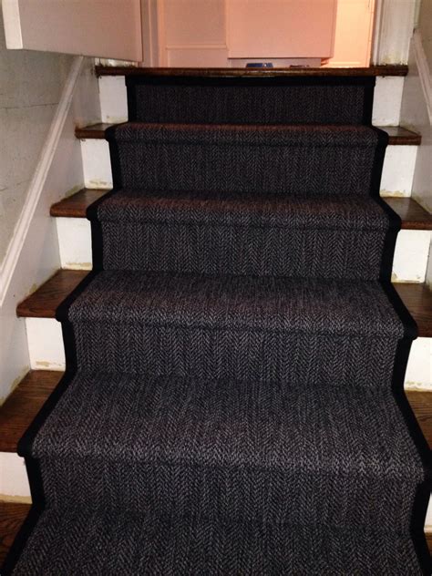 We did not find results for: Navy herringbone stair runner with black binding. | Stair ...