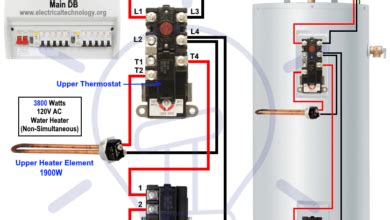 diagram electric hot water heater wiring diagram