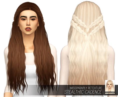 Ts4 Stealthic Cadence Solids Sims 4 Hair Styles Sims Hair