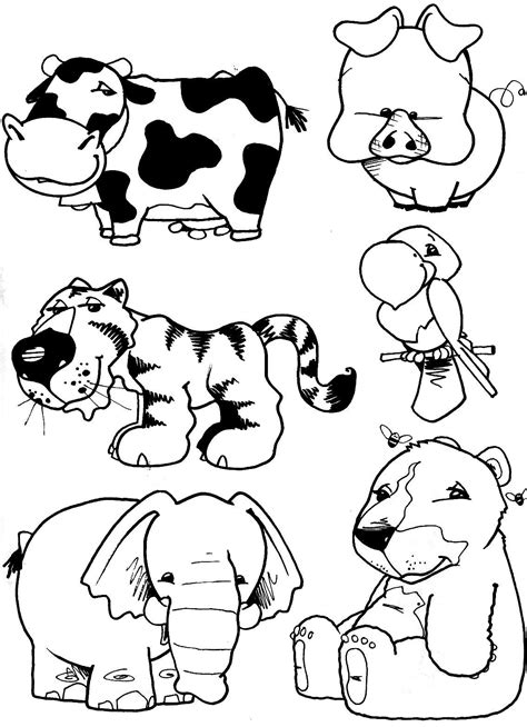 Desenhos para Colorir Animais 4 Pra Gente Miúda