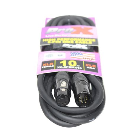 Prox Xc 5pdmx10 10 Dmx Xlr5 M To Xlr5 F High Performance Cable Kpodj