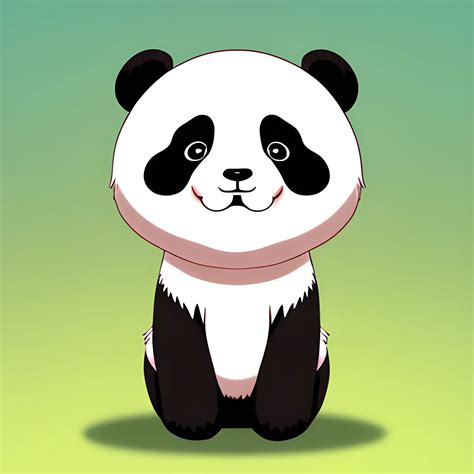 Cute Panda Anime Arthubai