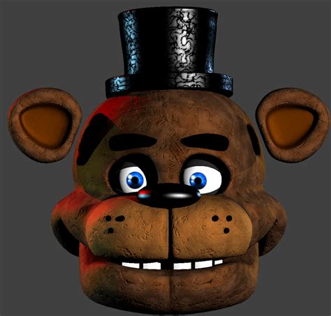 Freddy Head Model Based On The New Scottgames Picture Fivenightsatfreddys