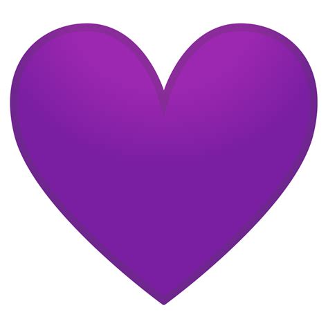 Purple Heart Icon Noto Emoji People Family Love Iconpack Google