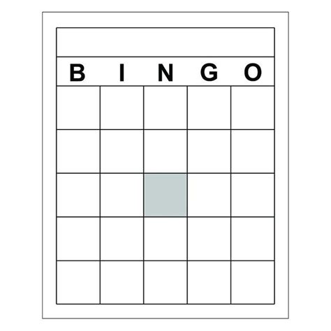 Using A Sample Bingo Card Template For Fun And Games In 2023 Free