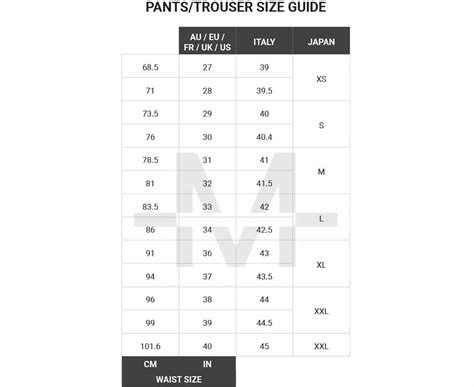 Australian Mens Suit Shirt And Pants Size Conversion Guide Man Of Many
