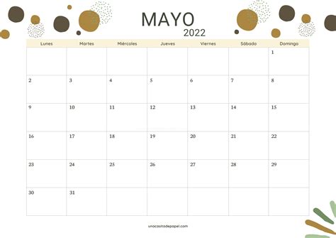 Calendario Mayo Para Imprimir Minimalista Reverasite