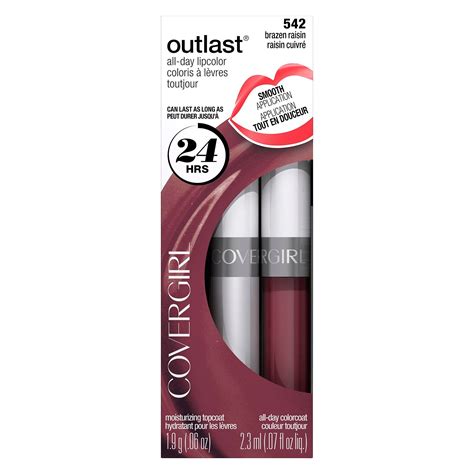 Covergirl Outlast All Day Lip Color With Topcoat Brazen Raisin 542