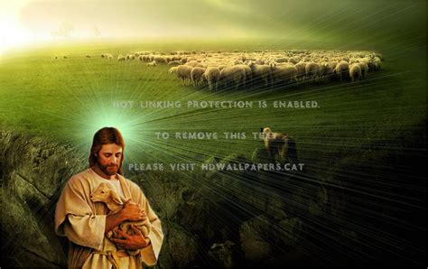 Good Shepherd Jesus Christ Sheep Love God Hd Wallpaper 1710087