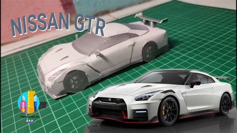 Car Nissan Gtr Papercraft Diy Youtube