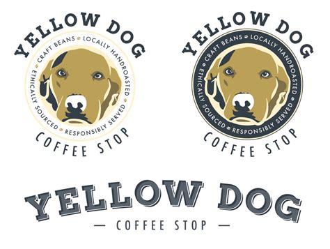 Yellow Dog Coffee Company Logo Concept By Dane Heins On Dribbble