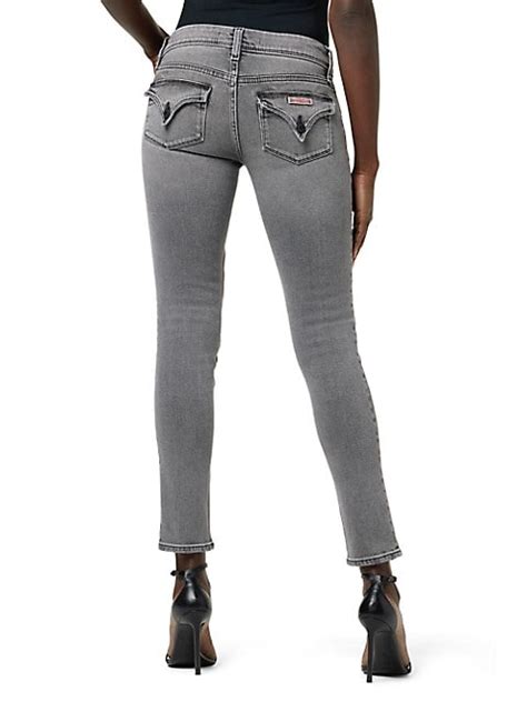 Shop Hudson Jeans Collin Mid Rise Stretch Skinny Jeans Saks Fifth Avenue