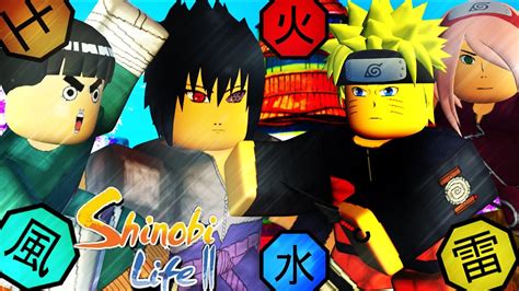 All Elements Showcase In Shinobi Life 2 Best Element In Sl2 Youtube