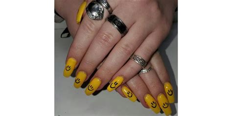 66 Black And White Nails Design Smiley Face Pbssproutssave
