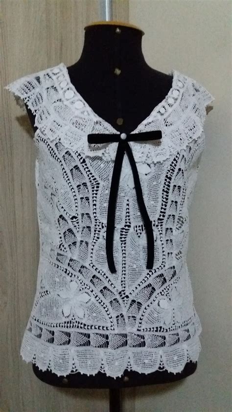 Termo usado para se referir a fase de abertura da renascimento (ou renascença), um período de grandes mudanças e conquistas culturais que ocorreram na europa, entre o século xiv e o século xvi. Blusa Renda Renascença no Elo7 | Ophicina do Artesão ...
