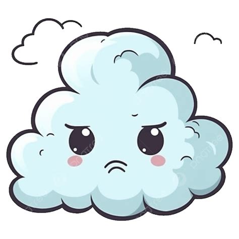 Dibujos Animados Lindo Nube Azul PNG Nubes Azul Nube Animada PNG Imagen Para Descarga