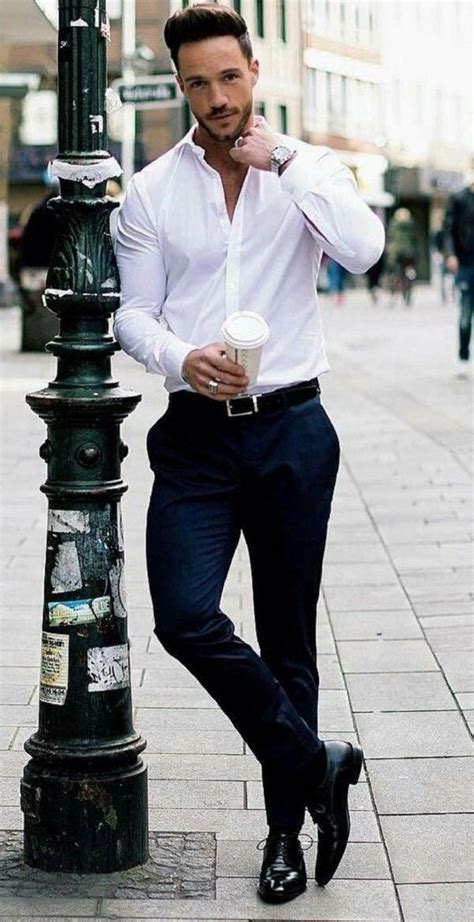Beyond Classy White Shirt Outfits For Men Mensfashionsmart Mens