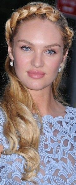 Candice Swanepoel Braided Updo Hair Styles Braided Hairstyles Updo