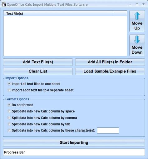 Openoffice Calc Import Multiple Text Files Software Download And Review