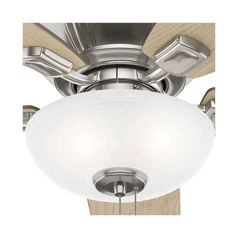 Install the glass dome, or decorative light shades and bulbs. Hunter Ceiling Fan Replacement Glass Shade | Sante Blog