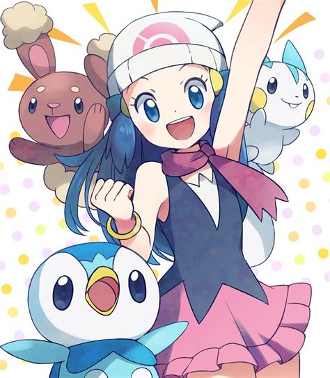 Dawn Piplup Pachirisu And Buneary Pokemon And 2 More Drawn By