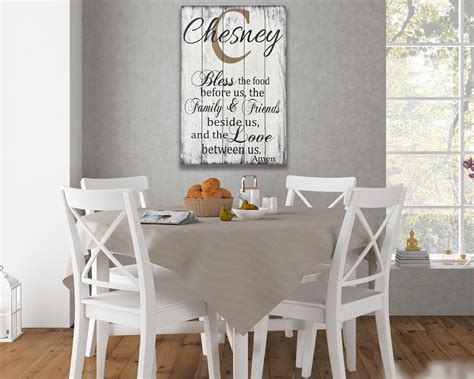 Personalized Dining Room Wall Decor Rusticly Inspired Signs