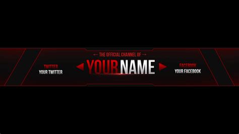 Youtube Banner Free Template