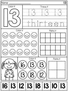 numbers   worksheets number work distance learning  images
