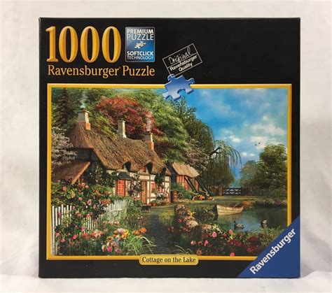 Cottage On The Lake 1000 Pc Jigsaw Puzzle Ravensburger 2016 For Sale