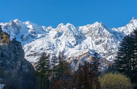 Snowy Mountains From Courmayeur Phil Gyford Flickr