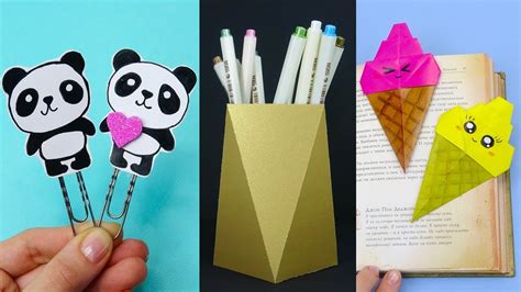 7 Diy School Supplies Paper Crafts For School Youtube