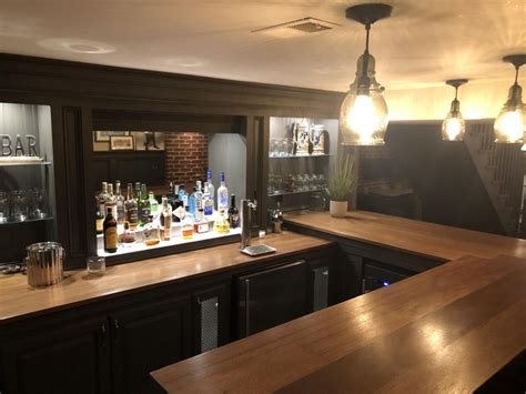 Mikes U Shaped Bar Easy Home Bar Plans
