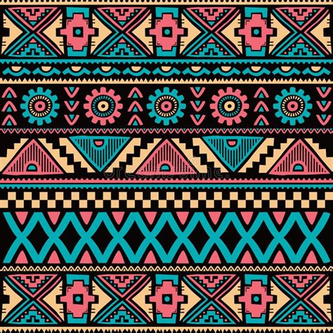 Native Ethnic Seamless Pattern Stock Vector Illustration Of