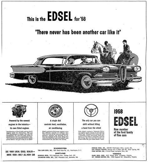 Plan59 Old Newspaper Ads 1958 Edsel