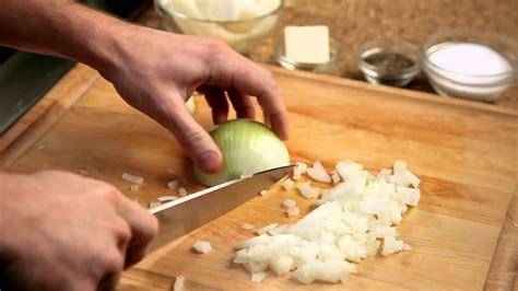 How To Make A Homemade Burger 2 Chopping Onions — Appetites Youtube