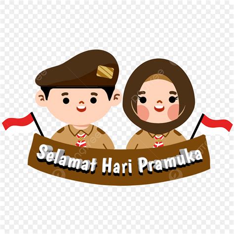 Illustration Of Selamat Hari Pramuka Pramuka Brown Indonesian Png