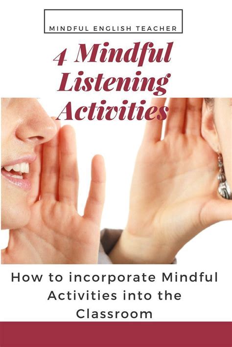 The Mindful English Classroom Listening Skills Activities Listening