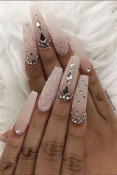 Beautiful Acrylic Coffin Ballerina Nails Design Ideas This Summer