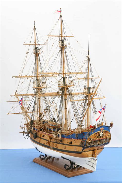 Schiffsmodell Englischer Ostindienfahrer Von 1740 Segelschiff