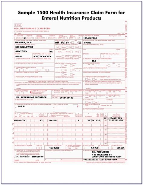 Cms 1500 Claim Form Instructions Pdf Form Resume Examples 3nolyqqka0
