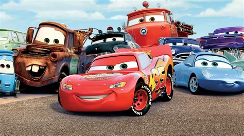 Cars Car Mater Lightning Mcqueen Sally Carrera Flo Cars Movie