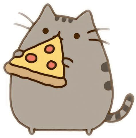 Pusheen Cat Pizza Kawaii Cute Kitty