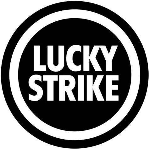 Lucky Strike Logo Decal Sticker Lucky Strike Logo Decal Thriftysigns