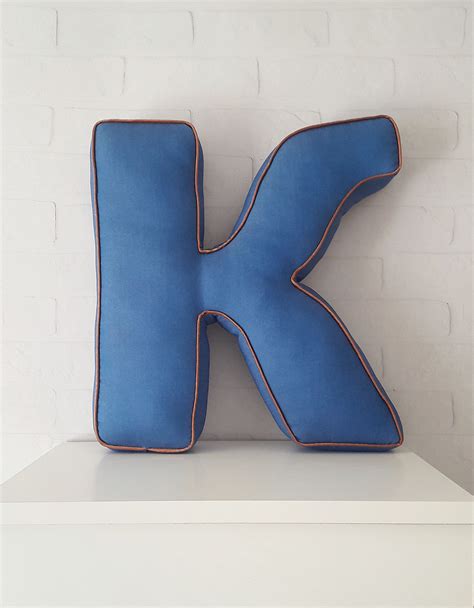 Initial Letter Shaped Pillows Alphabet Pillow Personalized Etsy