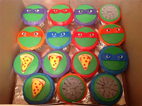 Tmnt Cupcakes Teenage Mutant Ninja Turtles Birthday Teenage Mutant